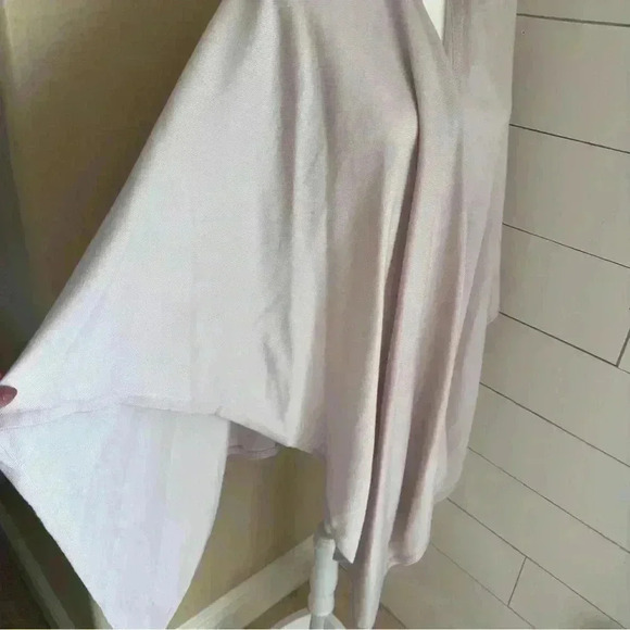 Ann Taylor Knit Open Poncho/Wrap Cardigan Sweater Soft  Light Lavander One Size - Picture 5 of 7